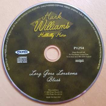 4CD Hank Williams: Hillbilly Hero