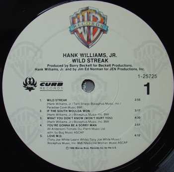 LP Hank Williams Jr.: Wild Streak