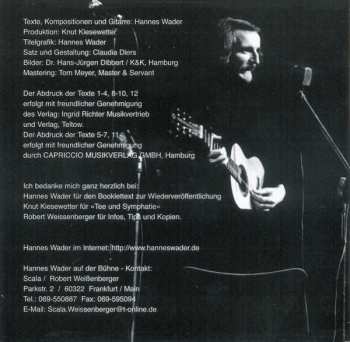 CD Hannes Wader: Singt Eigene Lieder