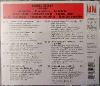 CD Hanns Eisler: Chorlieder - Kinderlieder - Volkslieder