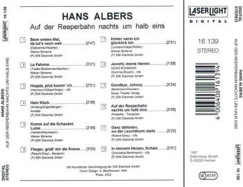 CD Hans Albers: Auf Der Reeperbahn Nachts Um Halb Eins