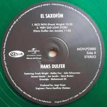 LP Hans Dulfer: El Saxofón LTD | NUM | CLR