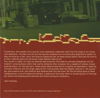 CD Hans Koch: London Duos And Trios (Hans Koch Meets London Musicians)