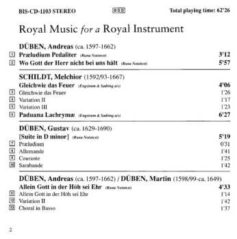 CD Hans-Ola Ericsson: Royal Music For A Royal Instrument