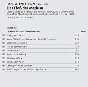 CD Peter Eötvös: Das Floß Der Medusa