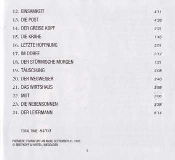 CD Julian Prégardien: Schuberts Winterreise