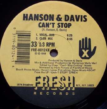 LP Hanson & Davis: Can't Stop