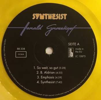 2LP Harald Grosskopf: Synthesist DLX | LTD | NUM | CLR