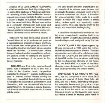 CD David Loeb: Modern American Chamber Music