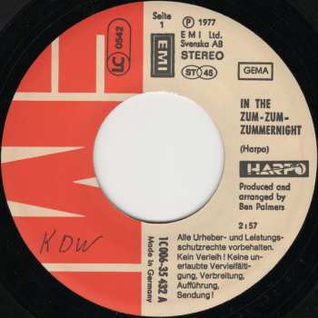 SP Harpo: In The Zum-Zum-Zummernight