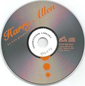 CD Harry Allen: Eu Não Quero Dançar ~ I Won't Dance