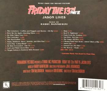 CD Harry Manfredini: Friday The 13th Part VI: Jason Lives (Music From The Motion Picture)
