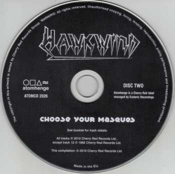 2CD Hawkwind: Choose Your Masques DLX