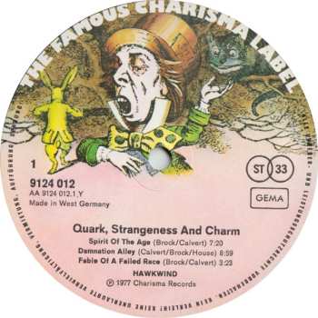 LP Hawkwind: Quark, Strangeness And Charm