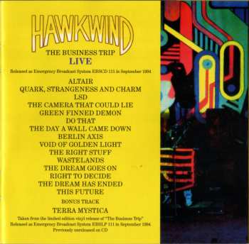 CD Hawkwind: The Business Trip