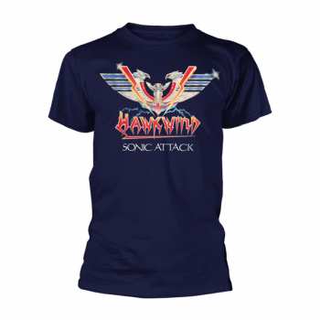 Merch Hawkwind: T-shirt Sonic Attack (navy)