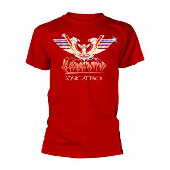 Merch Hawkwind: T-shirt Sonic Attack (red)