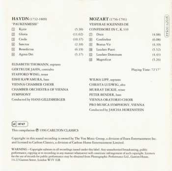 CD Wolfgang Amadeus Mozart: Mass In Time Of War / Vesperae Solennes De Confessore