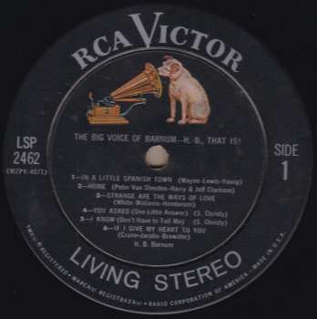 LP H.B. Barnum: The Big Voice Of Barnum - H.B. That Is!
