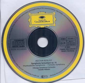 CD Hector Berlioz: Berlioz: Symphony Fantastique