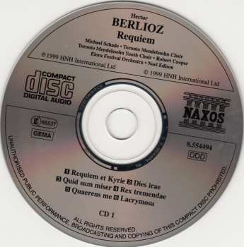 2CD Hector Berlioz: Requiem