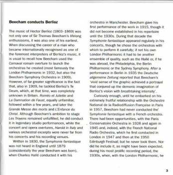 CD Sir Thomas Beecham: Symphonie Fantastique / Overture: "Le Corsaire" / Les Troyens - Trojan March & Royal Hunt & Storm