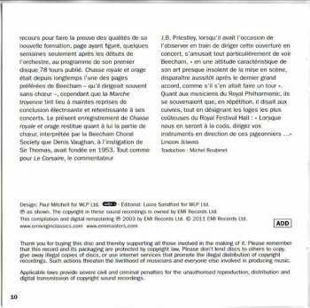 CD Sir Thomas Beecham: Symphonie Fantastique / Overture: "Le Corsaire" / Les Troyens - Trojan March & Royal Hunt & Storm