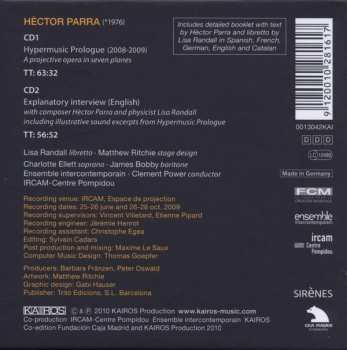 2CD/Box Set Ensemble Intercontemporain: Hypermusic Prologue - A Projective Opera In Seven Planes