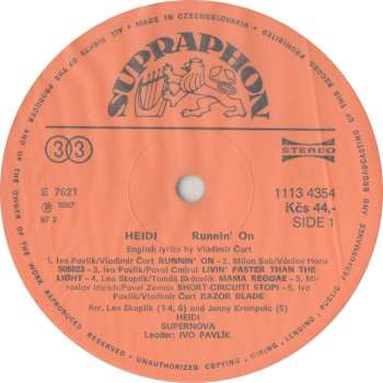 LP Heidi Janků: Runnin' On