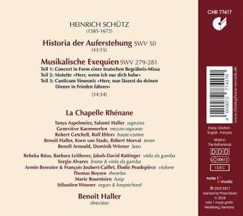 CD Heinrich Schütz: Auferstehungshistorie; Musikalische Exequien