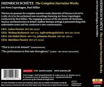 4CD/Box Set Heinrich Schütz: The Complete Narrative Works 