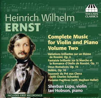 Complete Music For Violin And Piano Volume Two