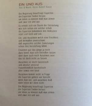 2CD Heinz Rudolf Kunze & Räuberzivil: Hier Rein Da Raus