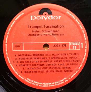 LP Heinz Schachtner: Trumpet Fascination