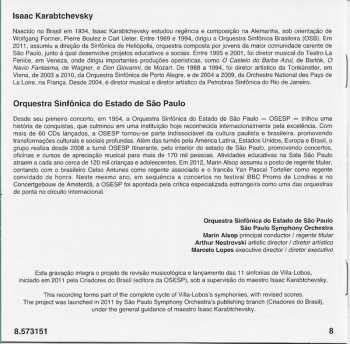 CD Heitor Villa-Lobos: Symphony Nos. 3 And 4