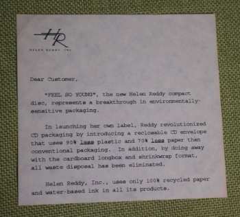 CD Helen Reddy: Feel So Young