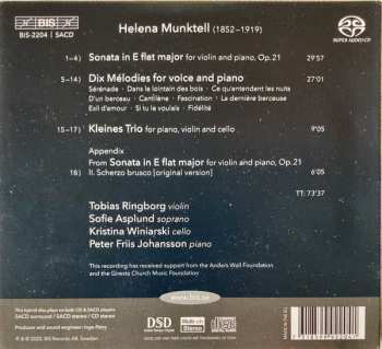 SACD Helena Munktell: Violin Sonata, Dix Mélodies & Kleines Trio