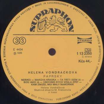 LP Helena Vondráčková: Paprsky