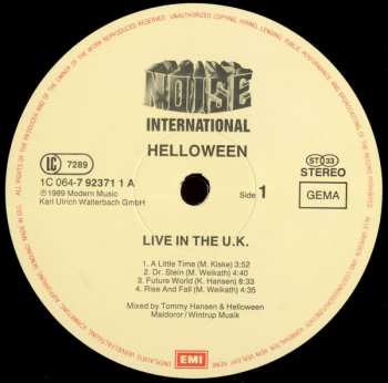 LP Helloween: Live In The U.K.