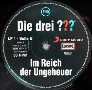 2LP Hendrik Buchna: Die Drei ??? 195 - Im Reich Der Ungeheuer LTD