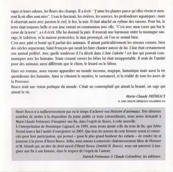 CD Henri Bosco: Histoires D'Animaux - Conte Inédit D'Henri Bosco