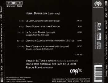 SACD Henri Dutilleux: Le Loup/ La Fille Du Diable, Etc.