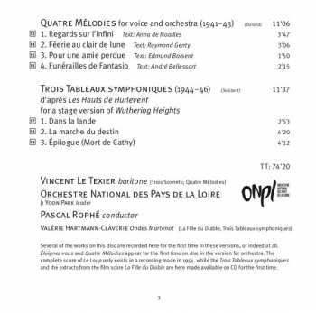 SACD Henri Dutilleux: Le Loup/ La Fille Du Diable, Etc.