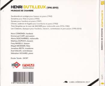 CD Henri Dutilleux: Musique de Chambre DIGI