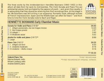 CD Henriette Bosmans: Early Chamber Music