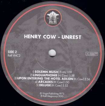 LP Henry Cow: Unrest LTD