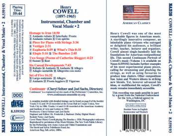 CD Henry Cowell: Homage To Iran ● Piano Pieces ● Set Of Five ● Six Casual Developments ● Two Songs