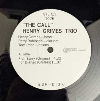 LP Henry Grimes Trio: The Call LTD