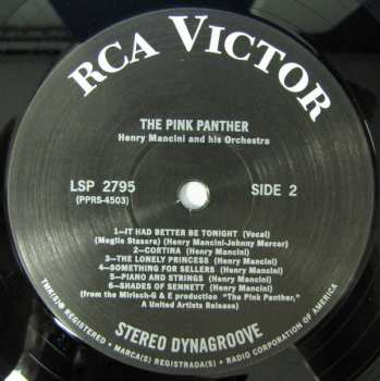 LP Henry Mancini: The Pink Panther (Music From The Film Score) LTD