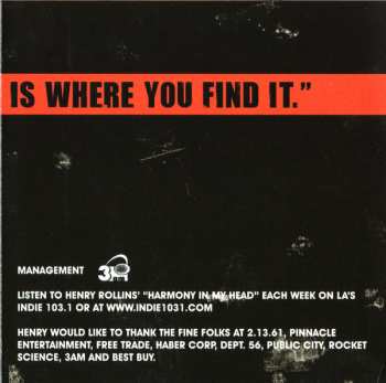 CD/DVD Henry Rollins: Provoked LTD